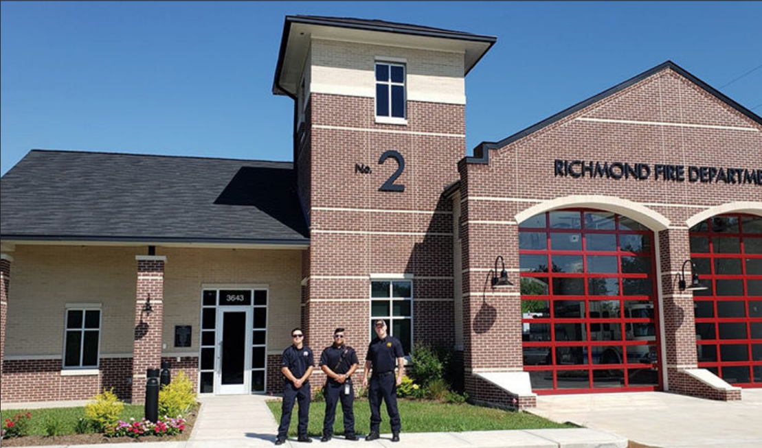 Richmond fire station No. 2 responding to calls
